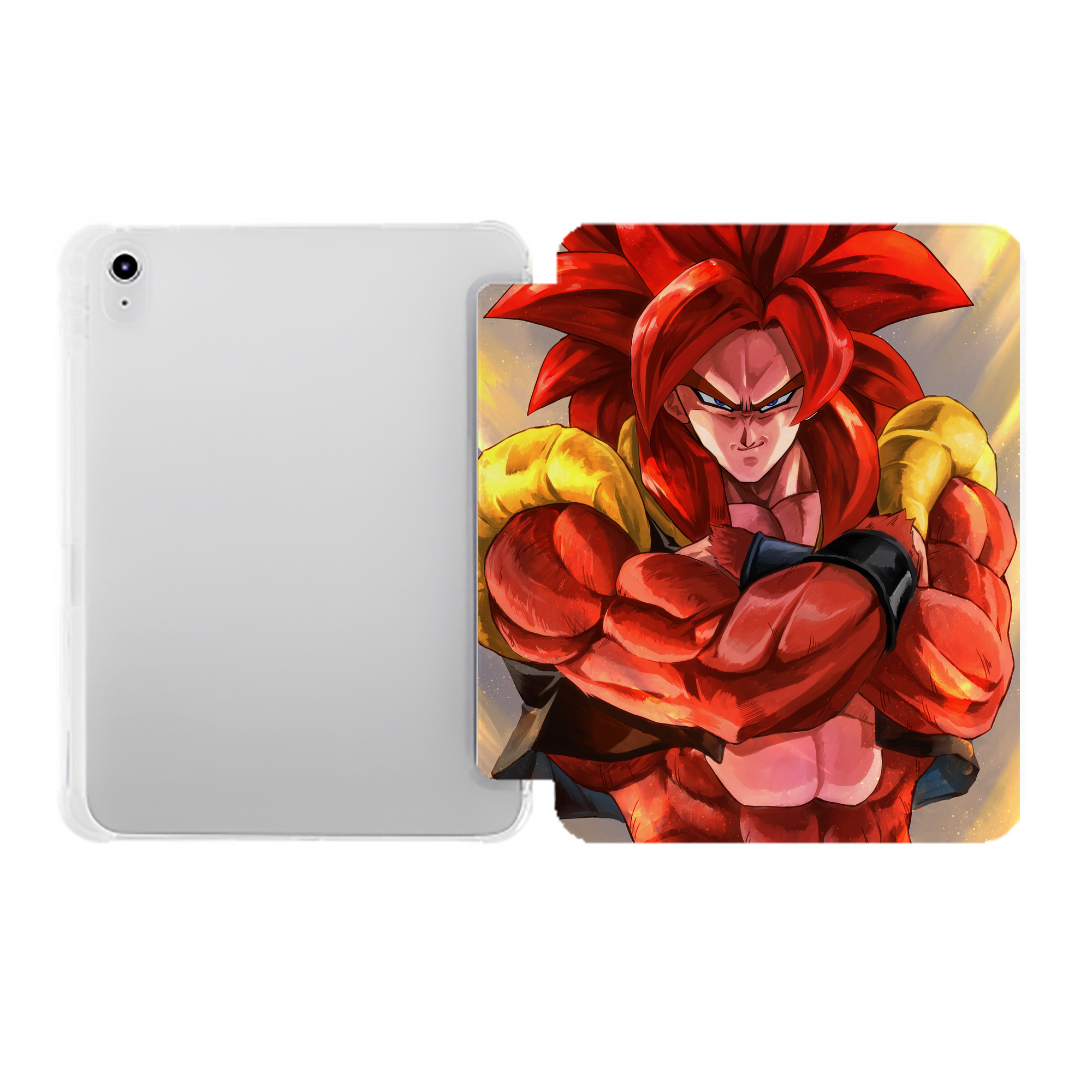 （画像用） ドラゴンボール DRAGON BALL IPad ケース ペン収納付き 三つ折りスタンド PUレザー×シリコン 対応機種9.5/10.5/10.9インチ